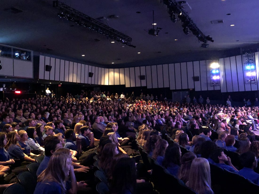 A full house at the Highlander Auditorium